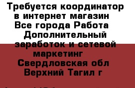Требуется координатор в интернет-магазин - Все города Работа » Дополнительный заработок и сетевой маркетинг   . Свердловская обл.,Верхний Тагил г.